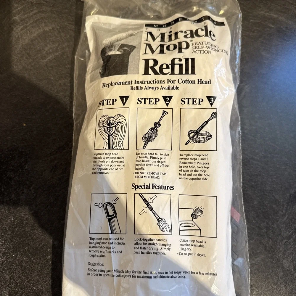 Miracle Mop refill With Self Wringing Action Model 115